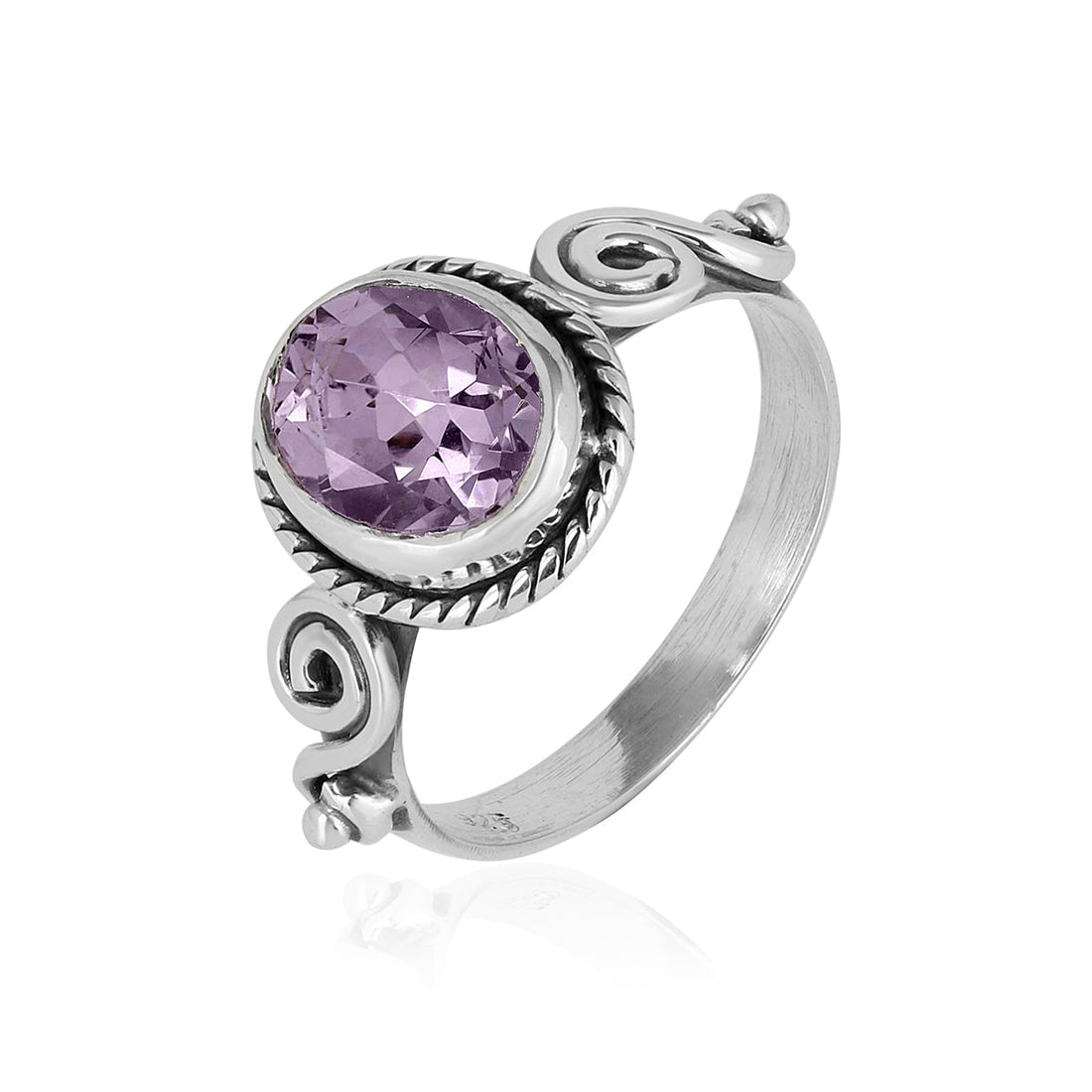 Amethyst Handmade Silver Ring