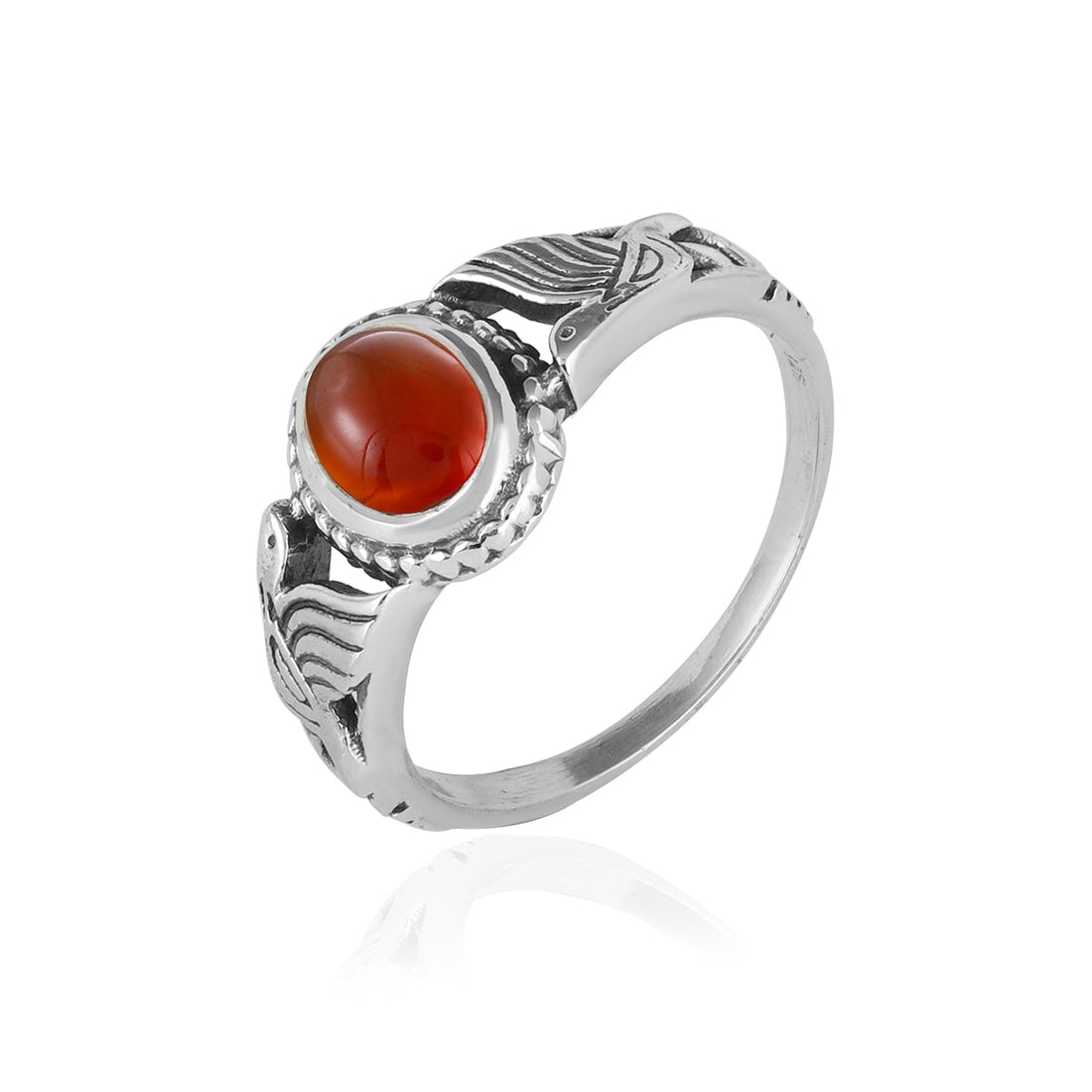 Carnelian 925 Silver Handmade Ring