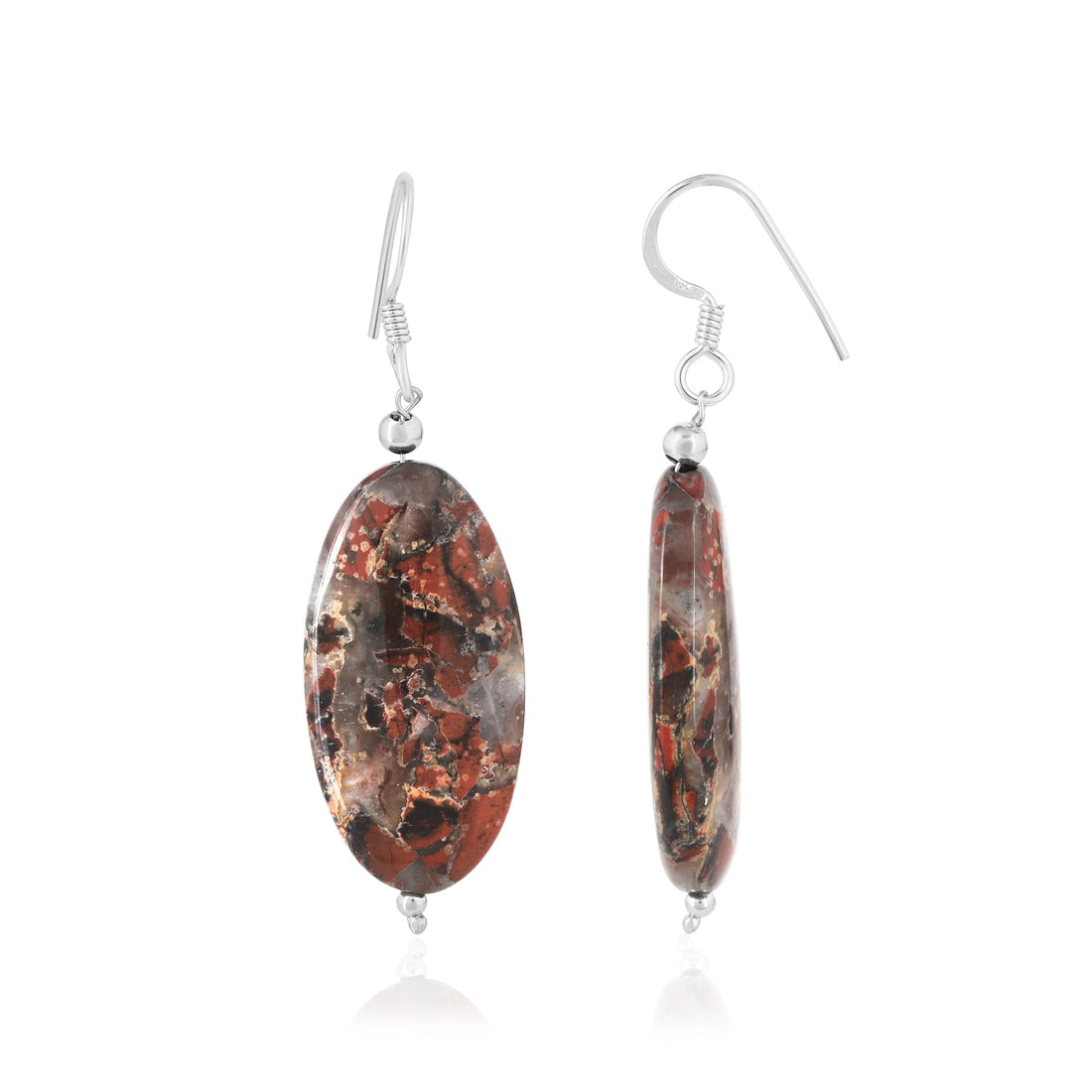 Leopard Jasper Dangle Earrings