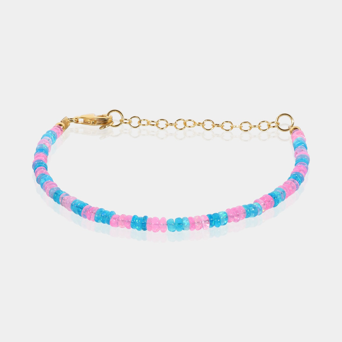 Handmade Ethiopian Opal Bracelet in 925 Silver