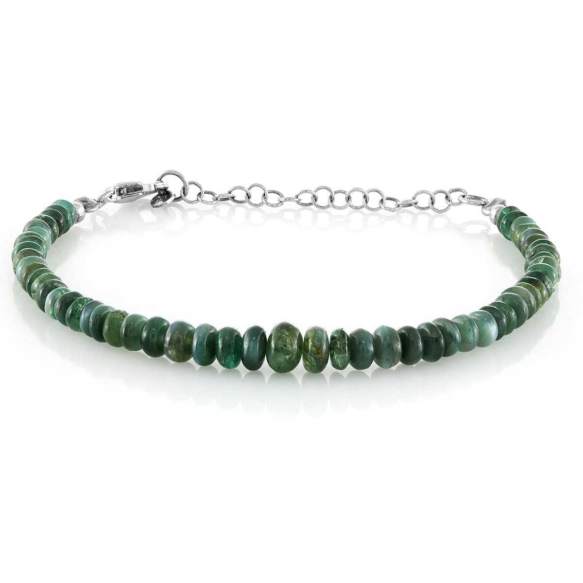 Alexandrite Beads Silver Bracelet