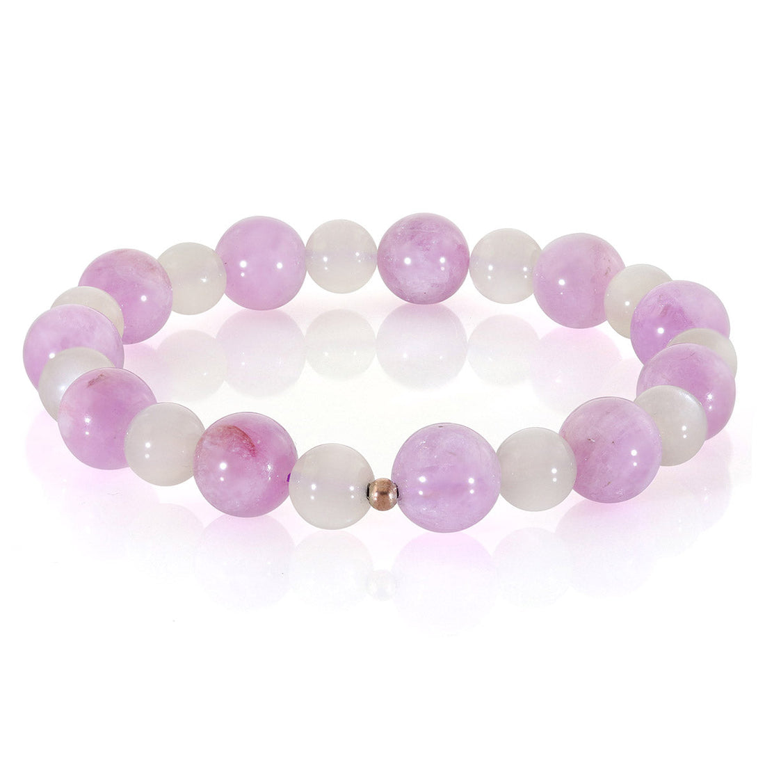 Kunzite and Moonstone Stretch Bracelet