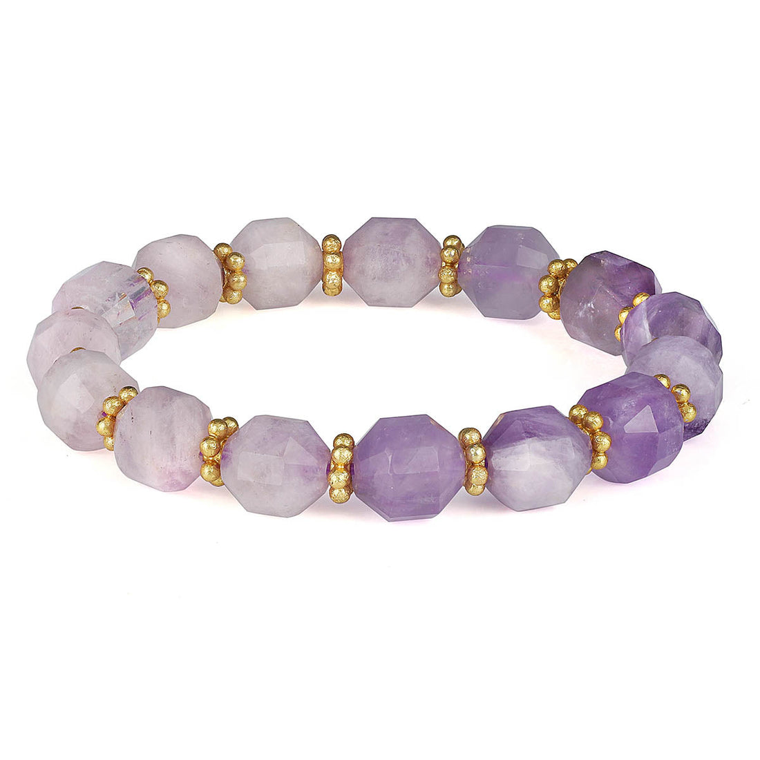 Amethyst Beads Stretch Bracelet