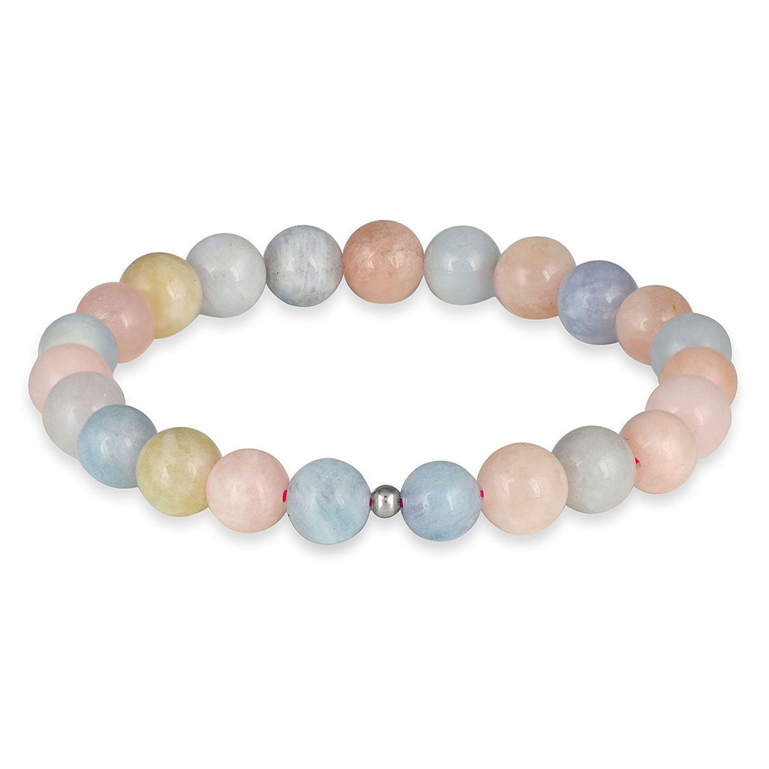 Sterling Silver Multi Beryl Stretch Bracelet
