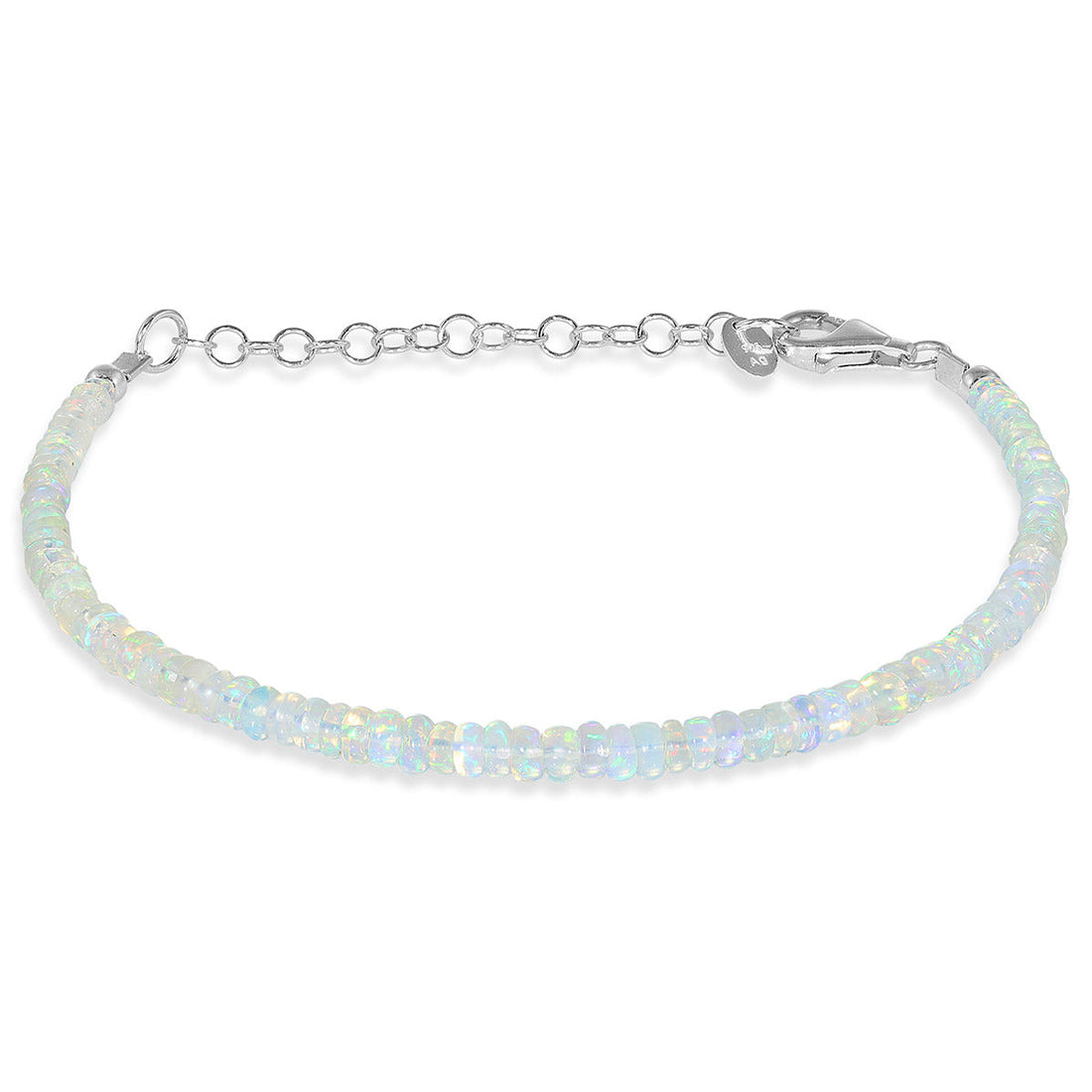 Sterling Silver Ethiopian Opal Bracelet