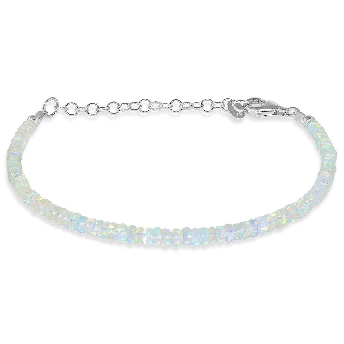 Sterling Silver Ethiopian Opal Bracelet