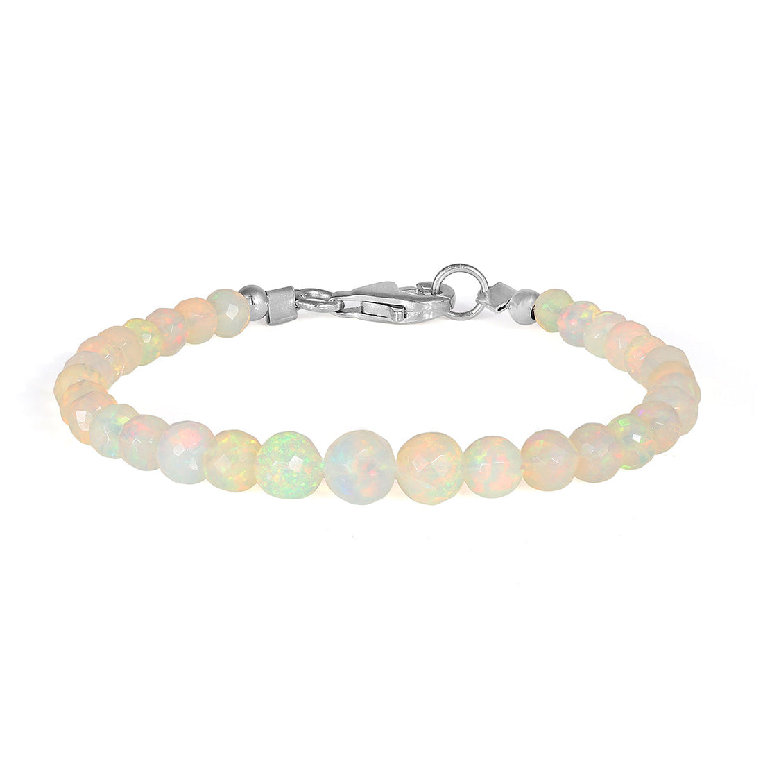 Sterling Silver Ethiopian Opal Bracelet