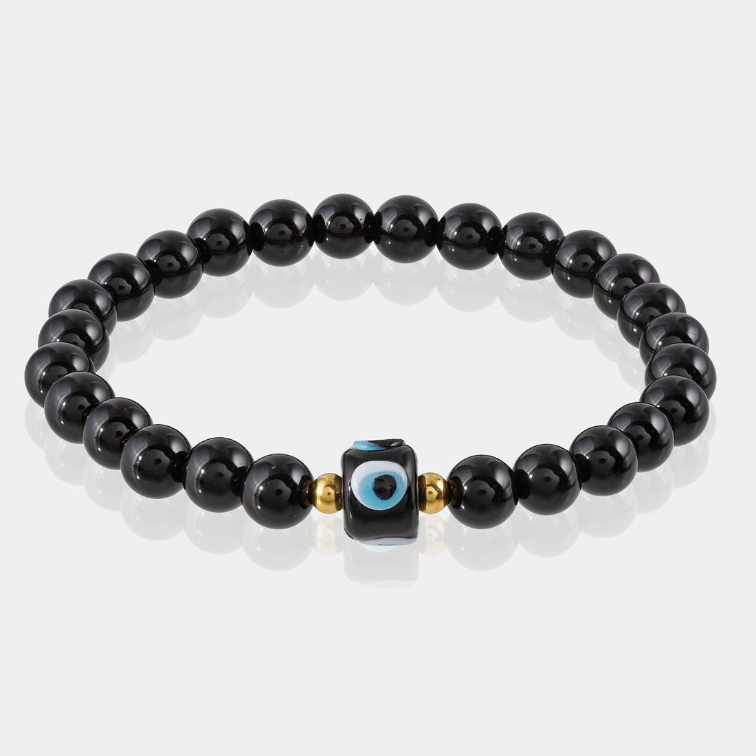 Natural Black Onyx Gemstone Bracelet