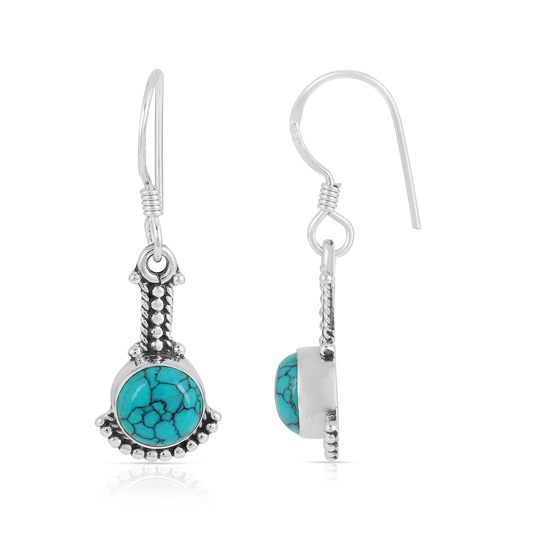 Turquoise Handmade Silver Earrings