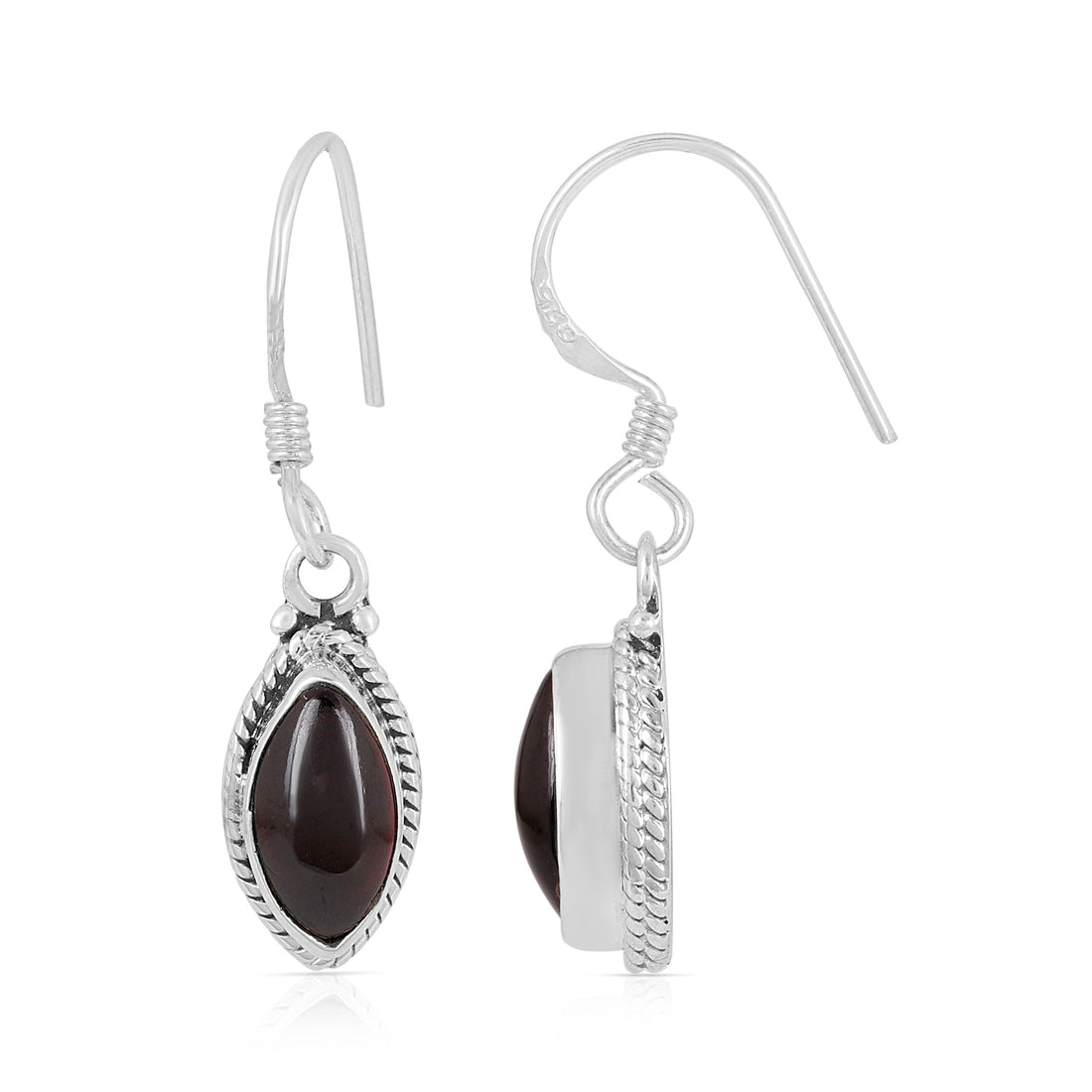 Garnet Gemstone Handmade Earrings