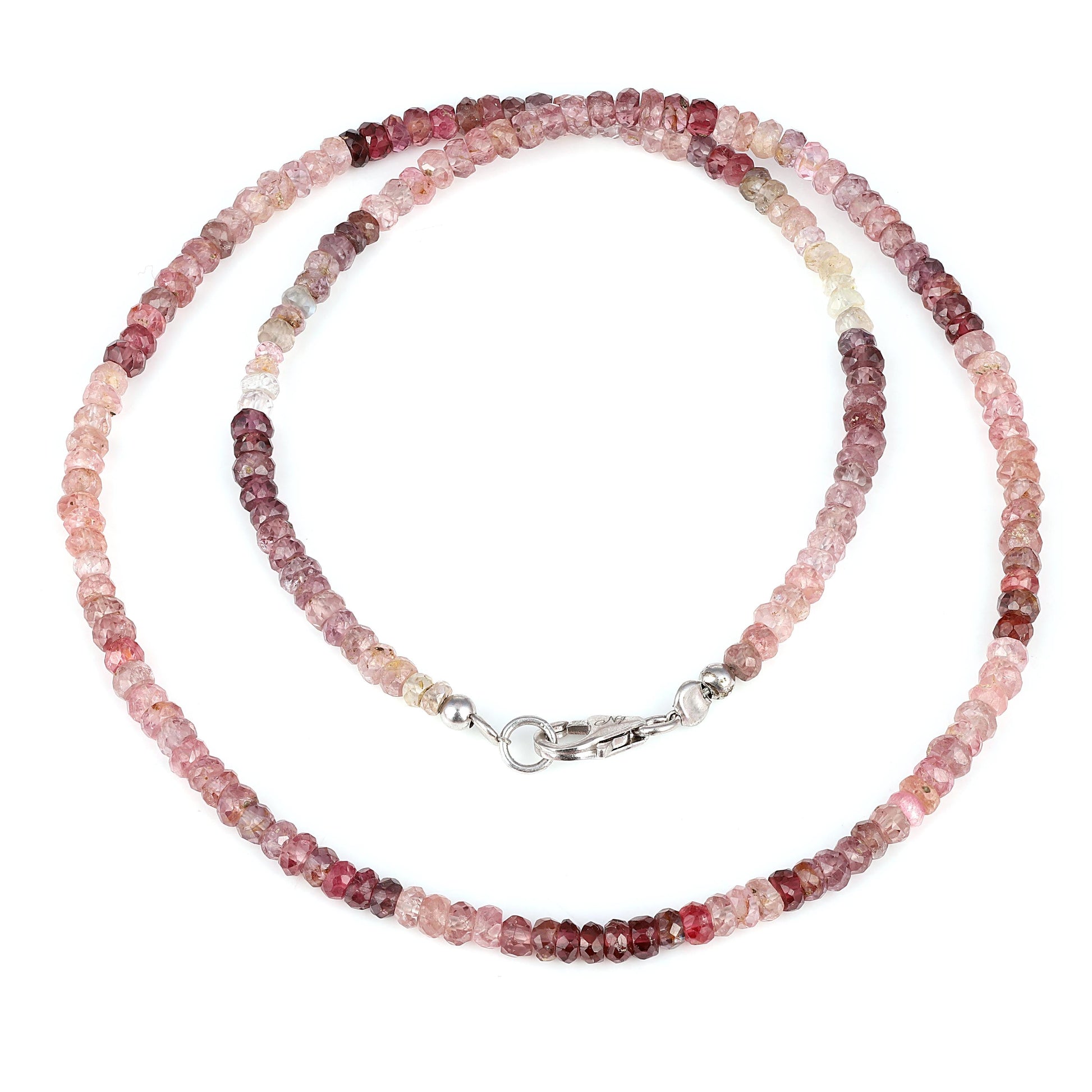 Multi Spinel Sterling Silver Necklace