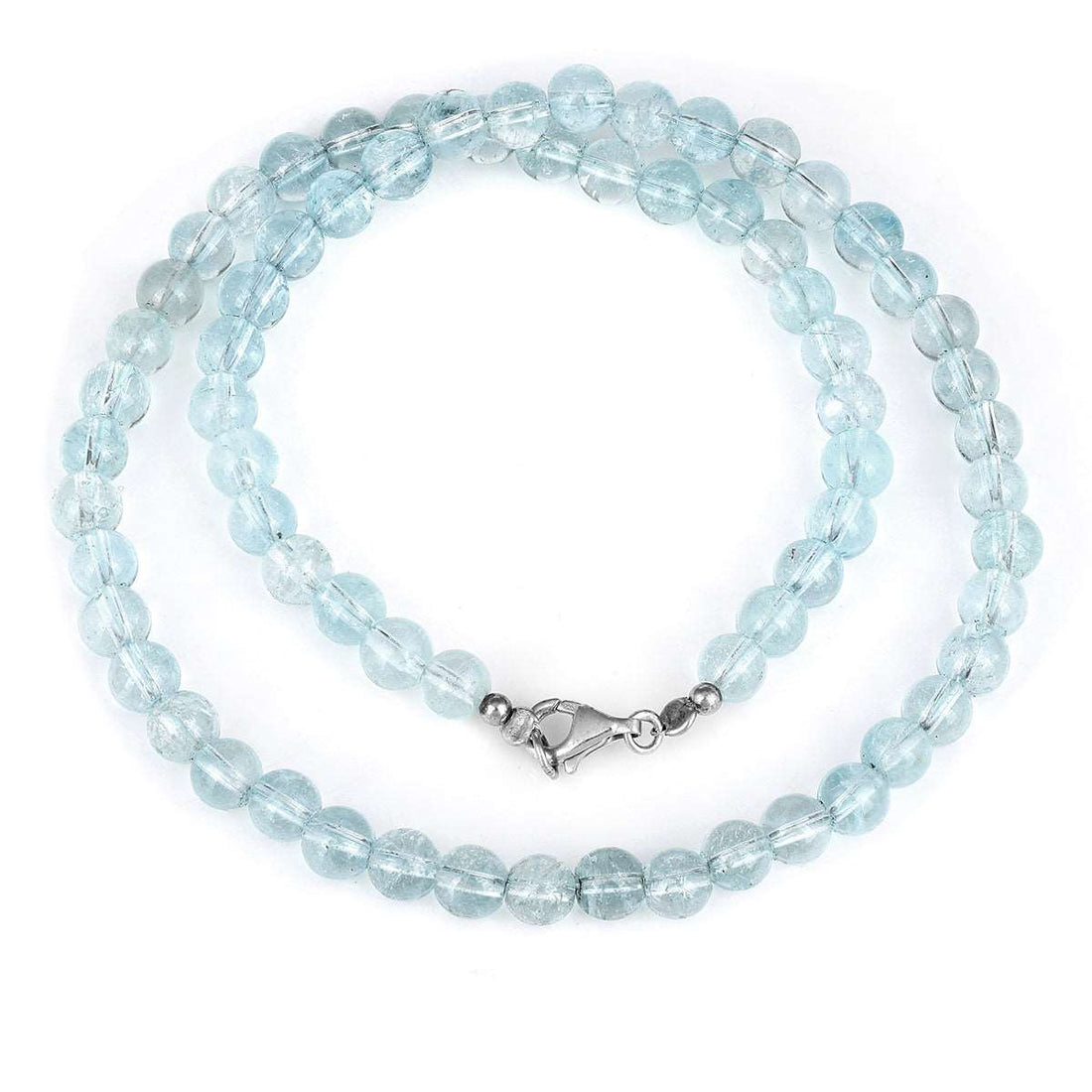 Blue Topaz Silver Choker Necklace