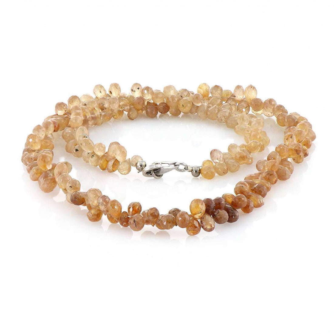 Brown Zircon Drops Choker Necklace