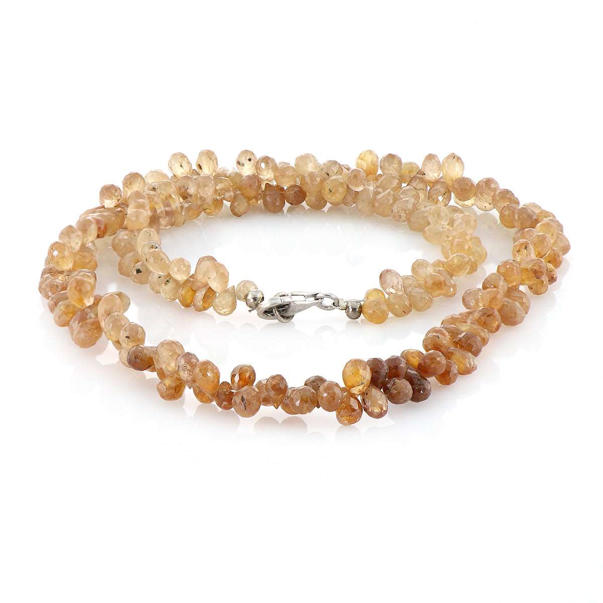 Brown Zircon Drops Choker Necklace