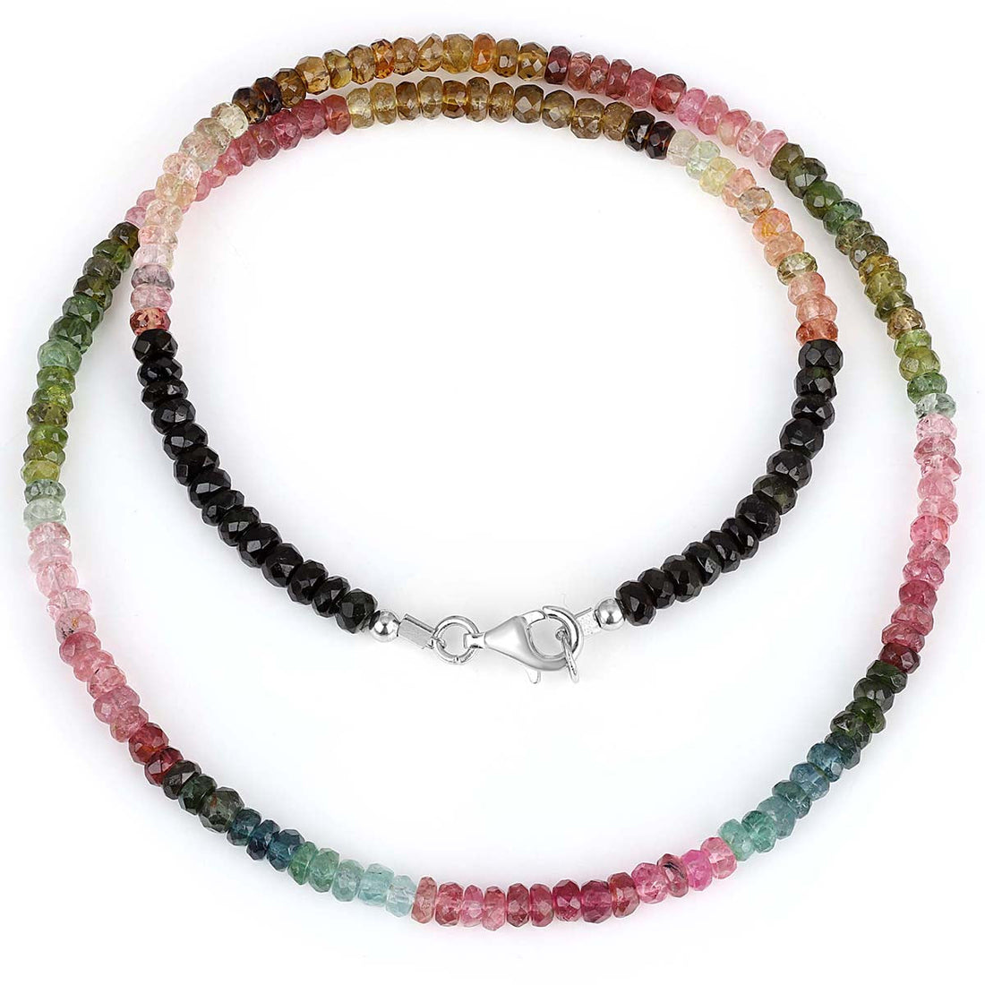 Multi Tourmaline Beads Choker Necklace