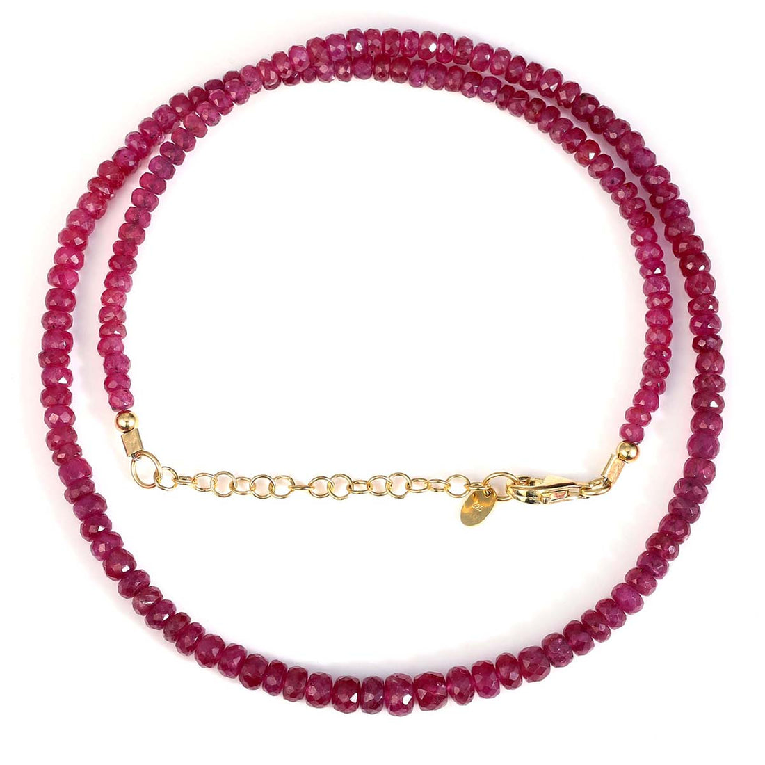 Ruby Sterling Silver Necklace