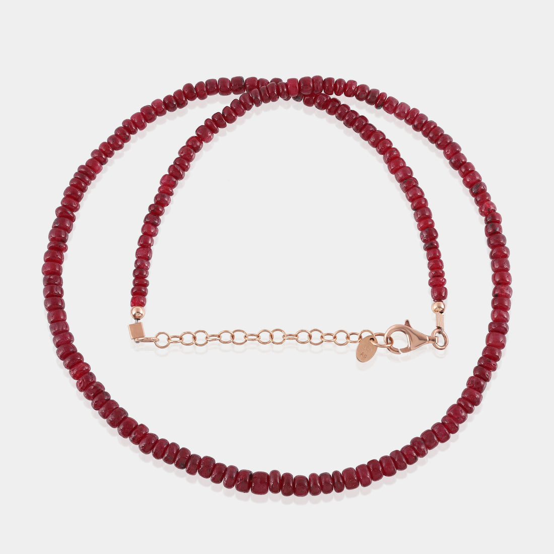Genuine Ruby Gemstones in Smooth Rondelle Shape