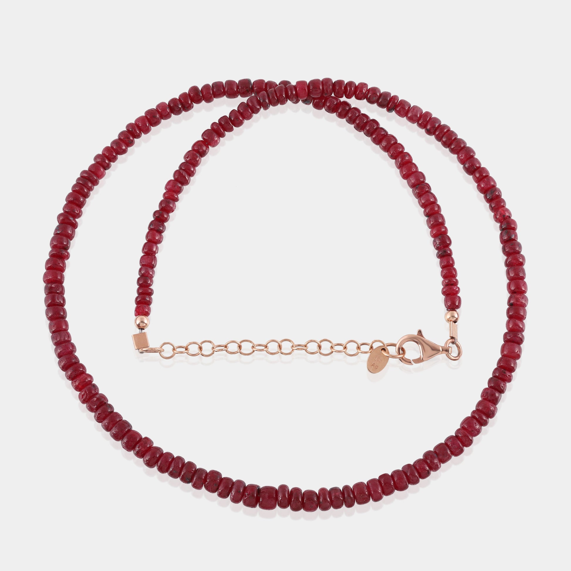 Genuine Ruby Gemstones in Smooth Rondelle Shape