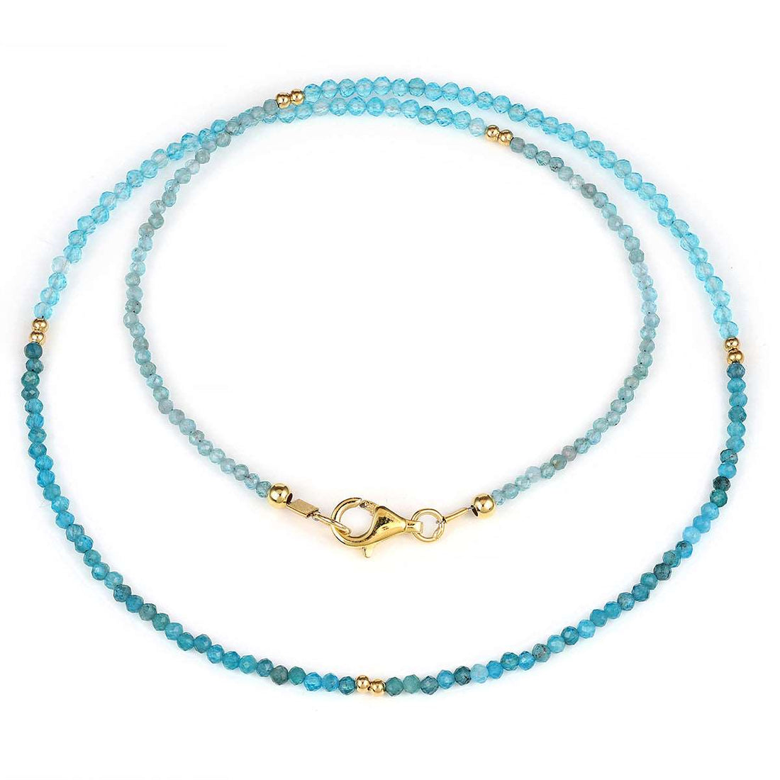 Apatite and Crystal Quartz Choker Necklace