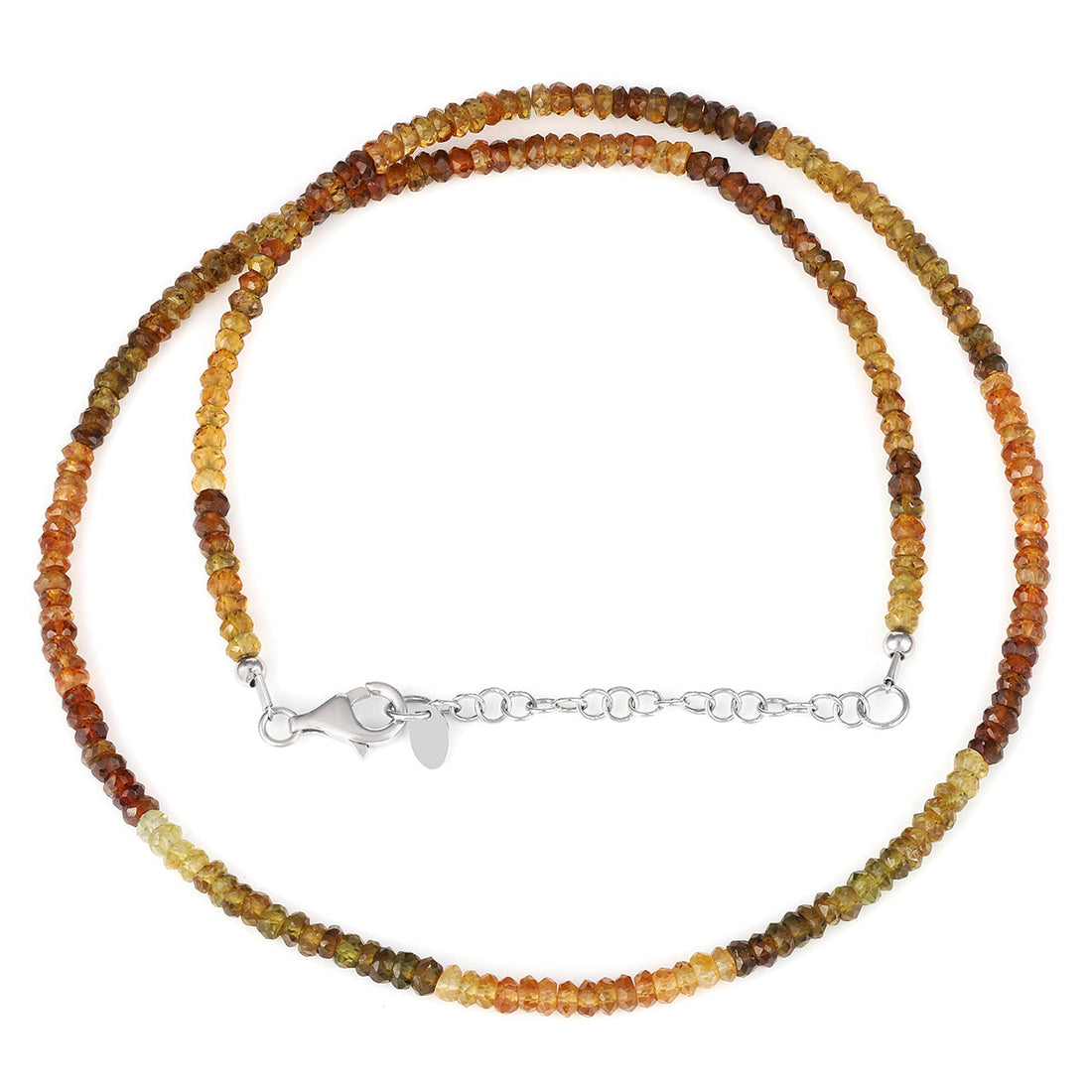 Sterling Silver Petrol Tourmaline Necklace