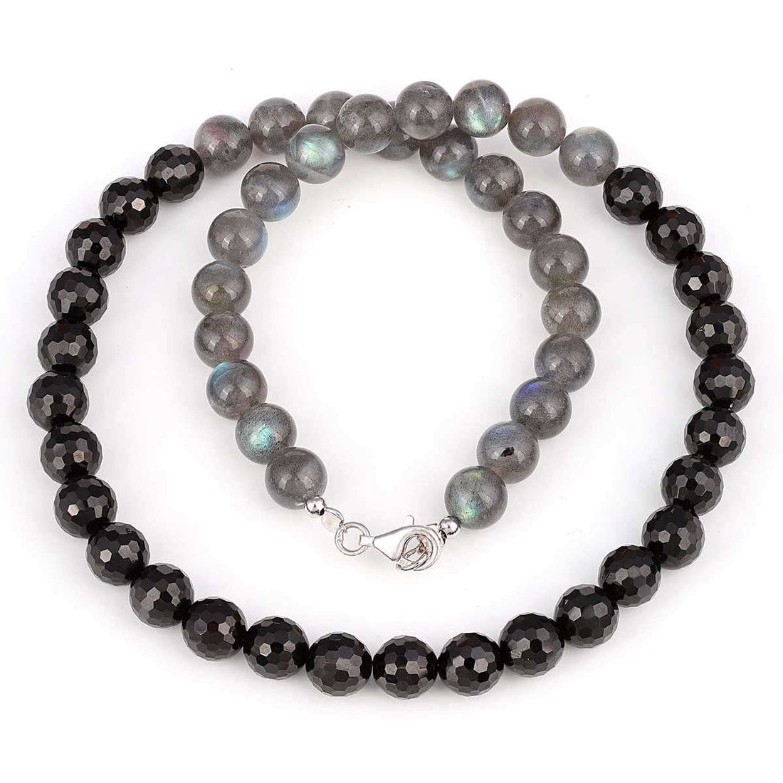 Black Spinel and Labradorite Choker Necklace