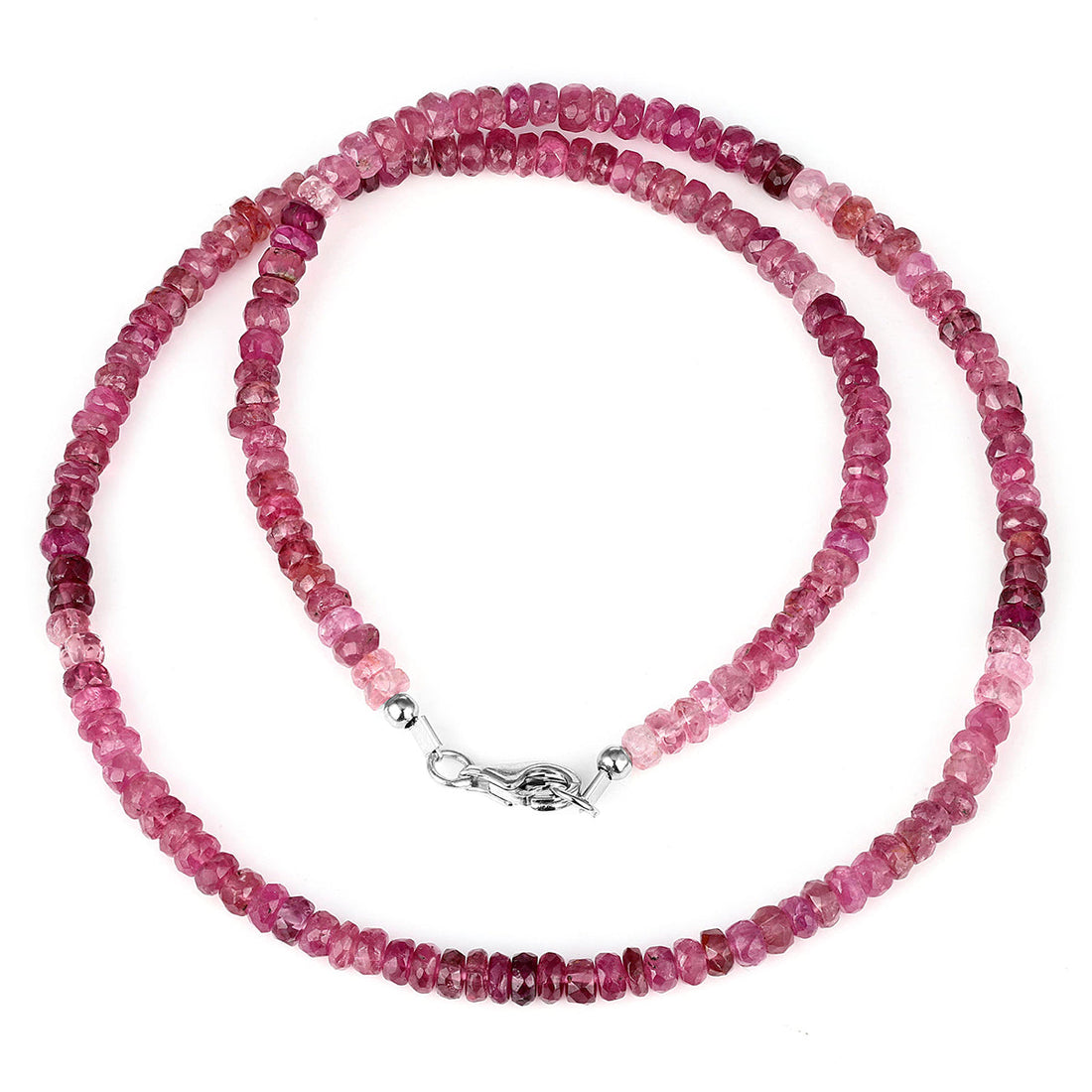 Pink Tourmaline Beads Choker Necklace