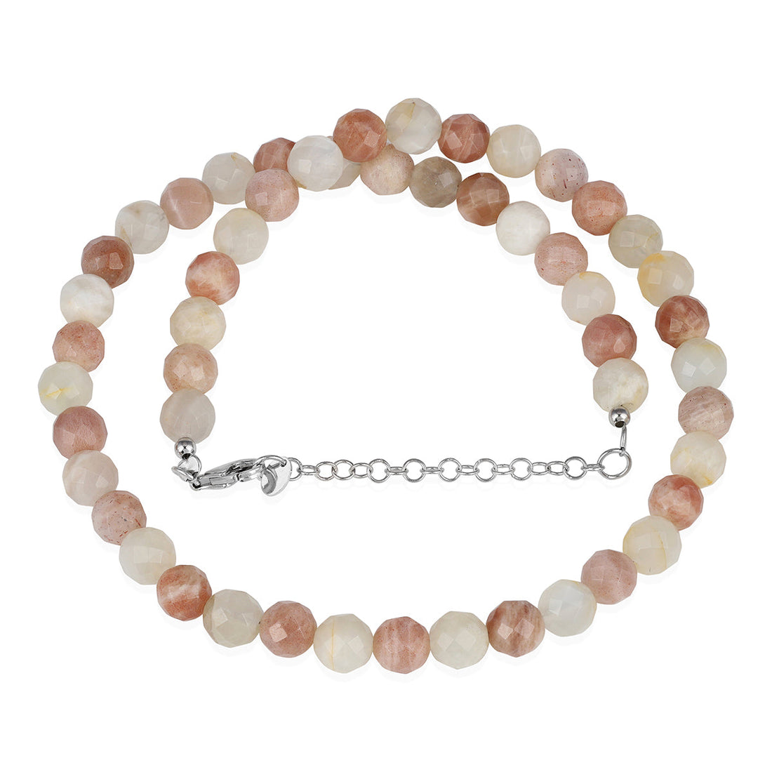 Sterling Silver Multi Moonstone Necklace