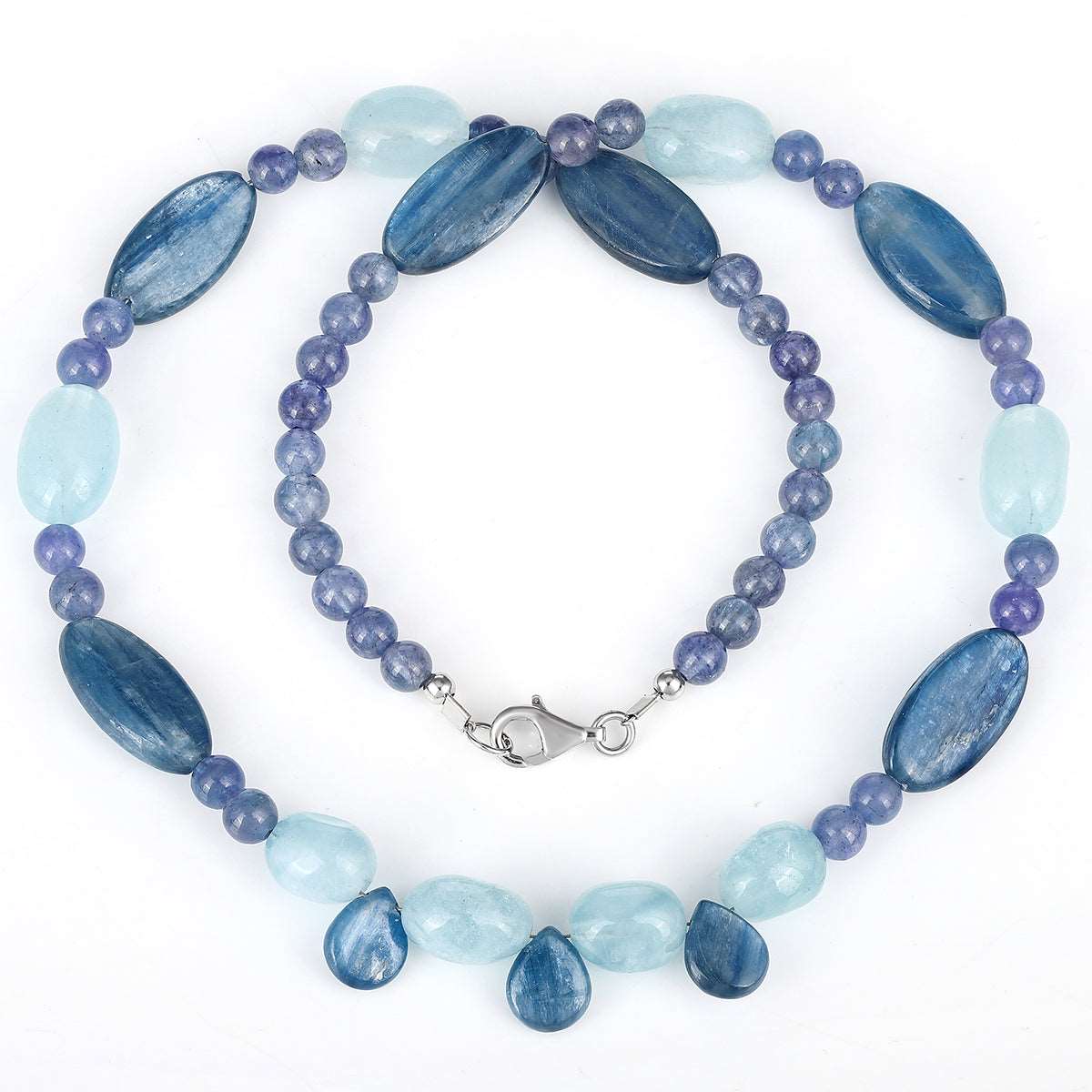 Aquamarine, Kyanite & Tanzanite Necklace