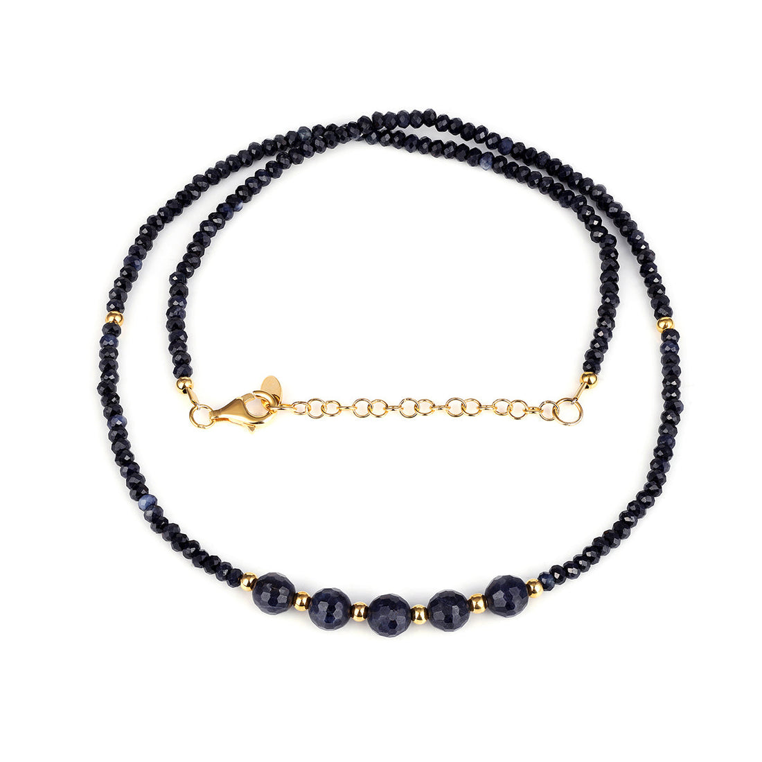 Sterling Silver Blue Sapphire Necklace
