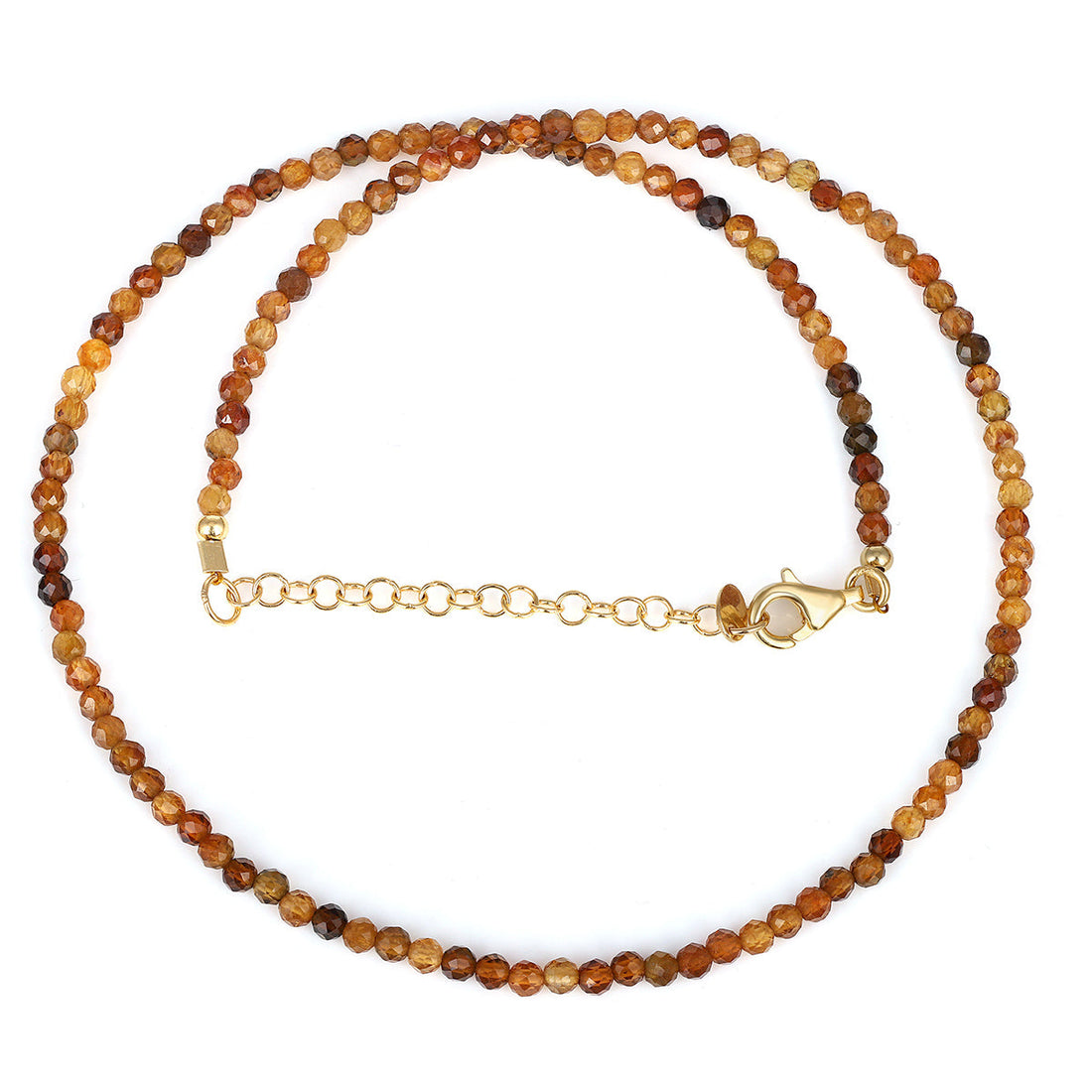 Yellow Tourmaline Silver Necklace
