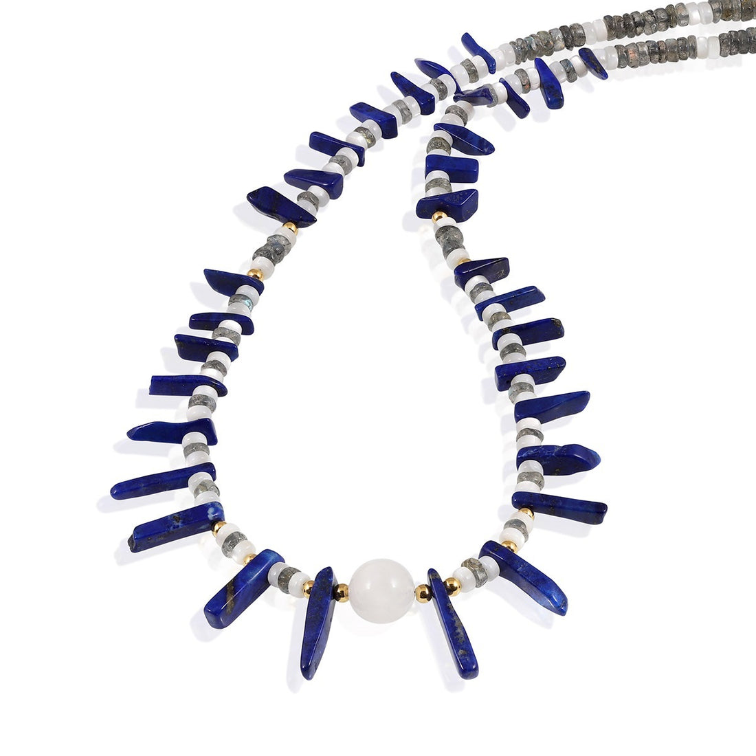 Multi Gemstone Silver Necklace
