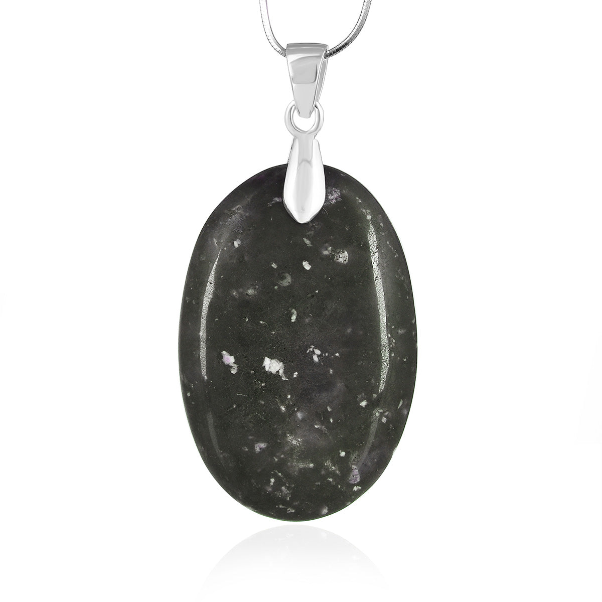 Starlight Quartz Silver Pendant