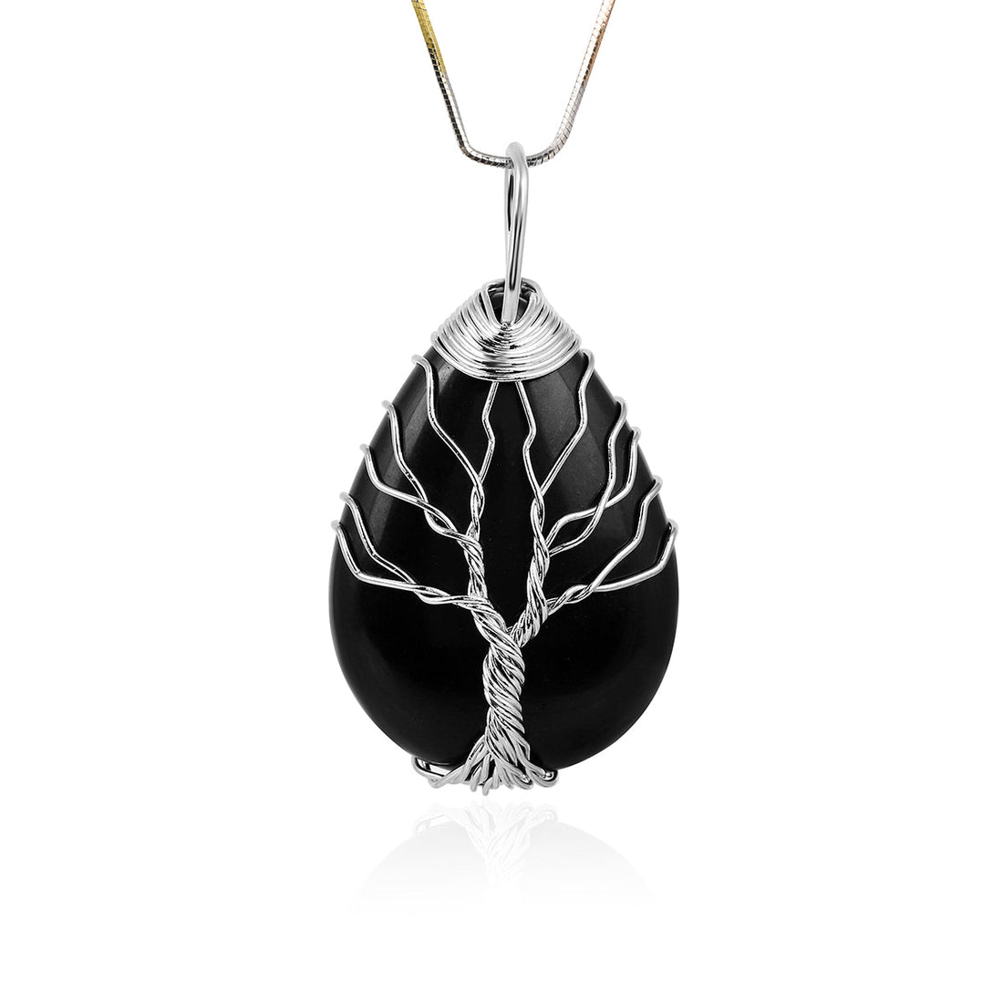 Black Onyx Tree of Life Pendant