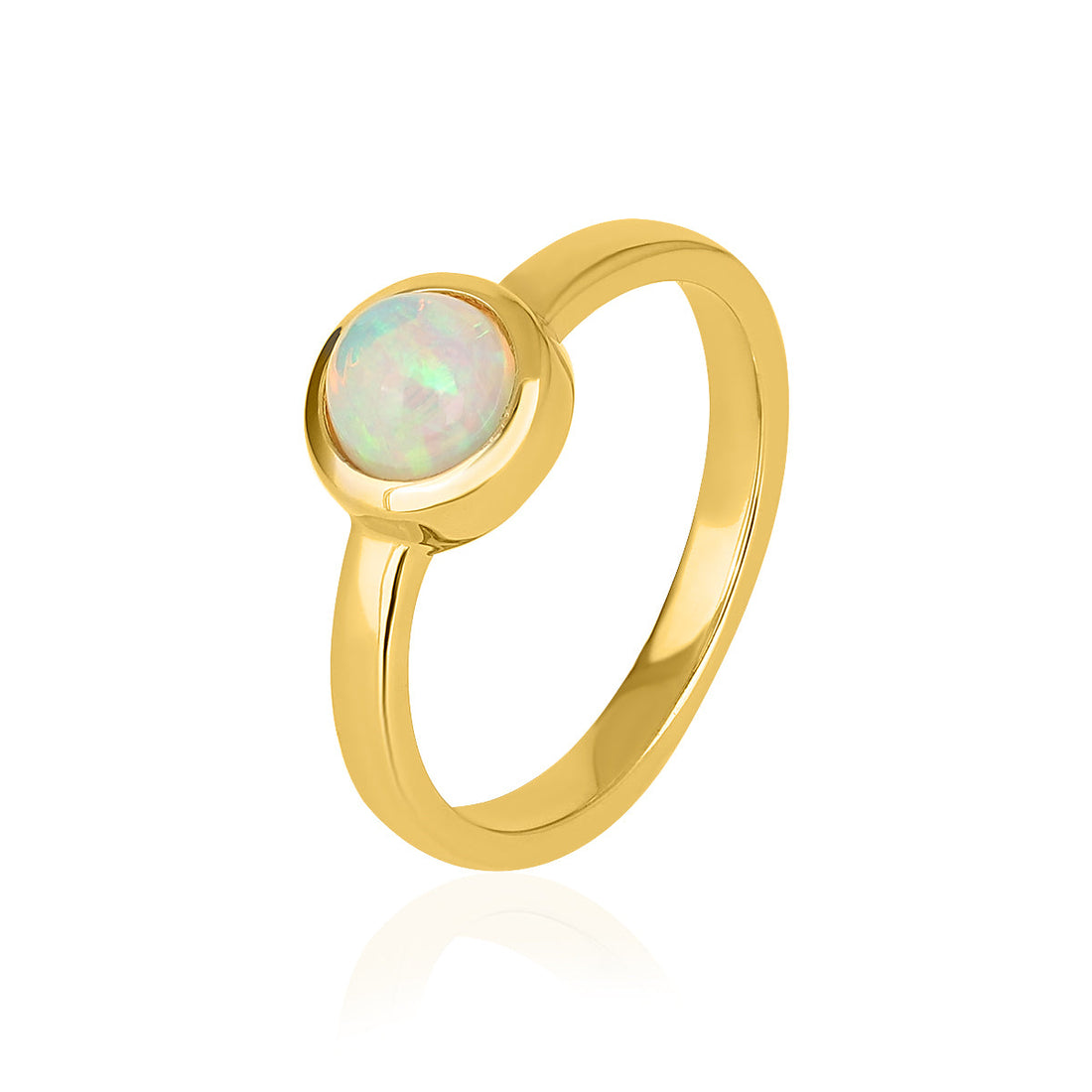 Ethiopian Opal Silver Ring