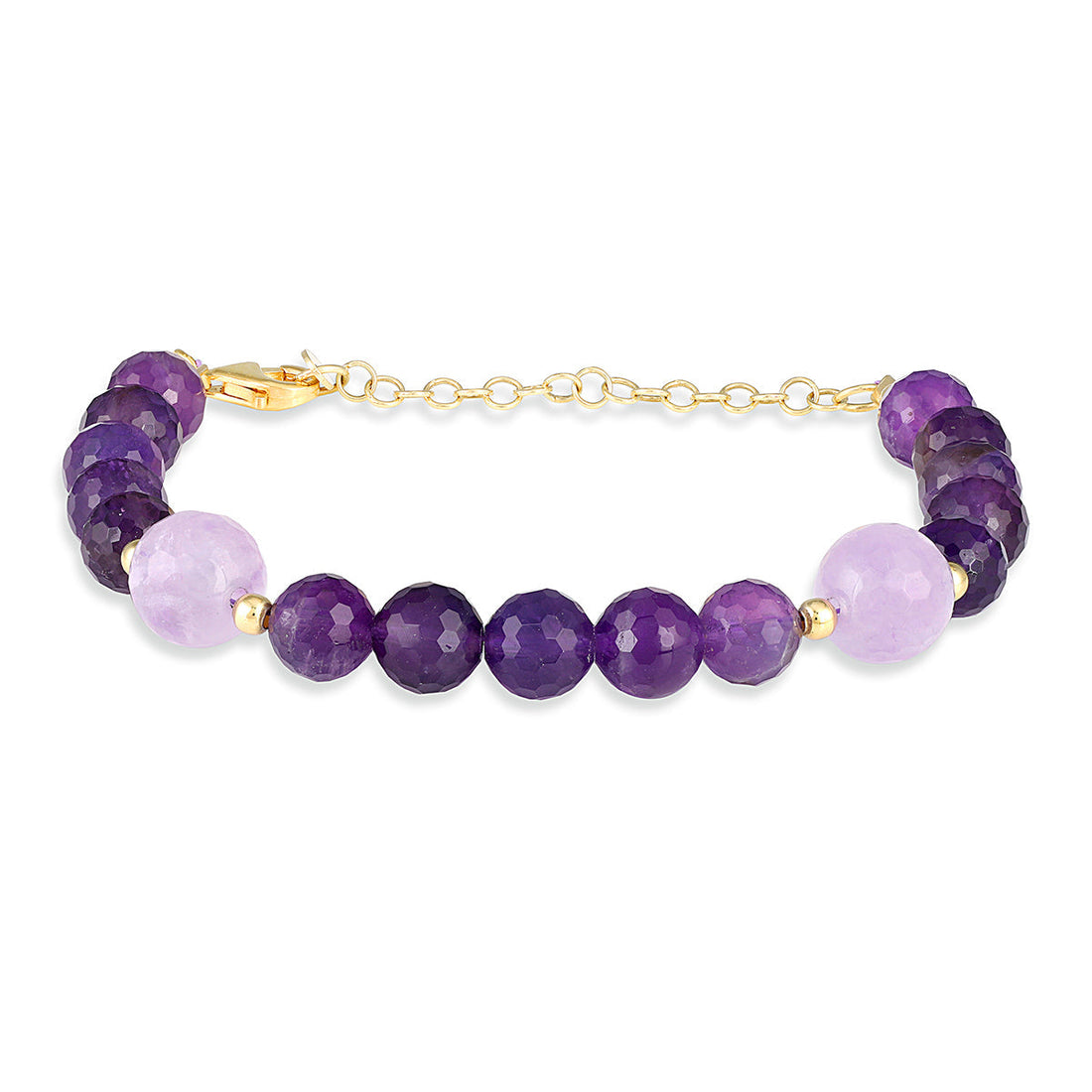 Lavender & Purple Amethyst Bracelet