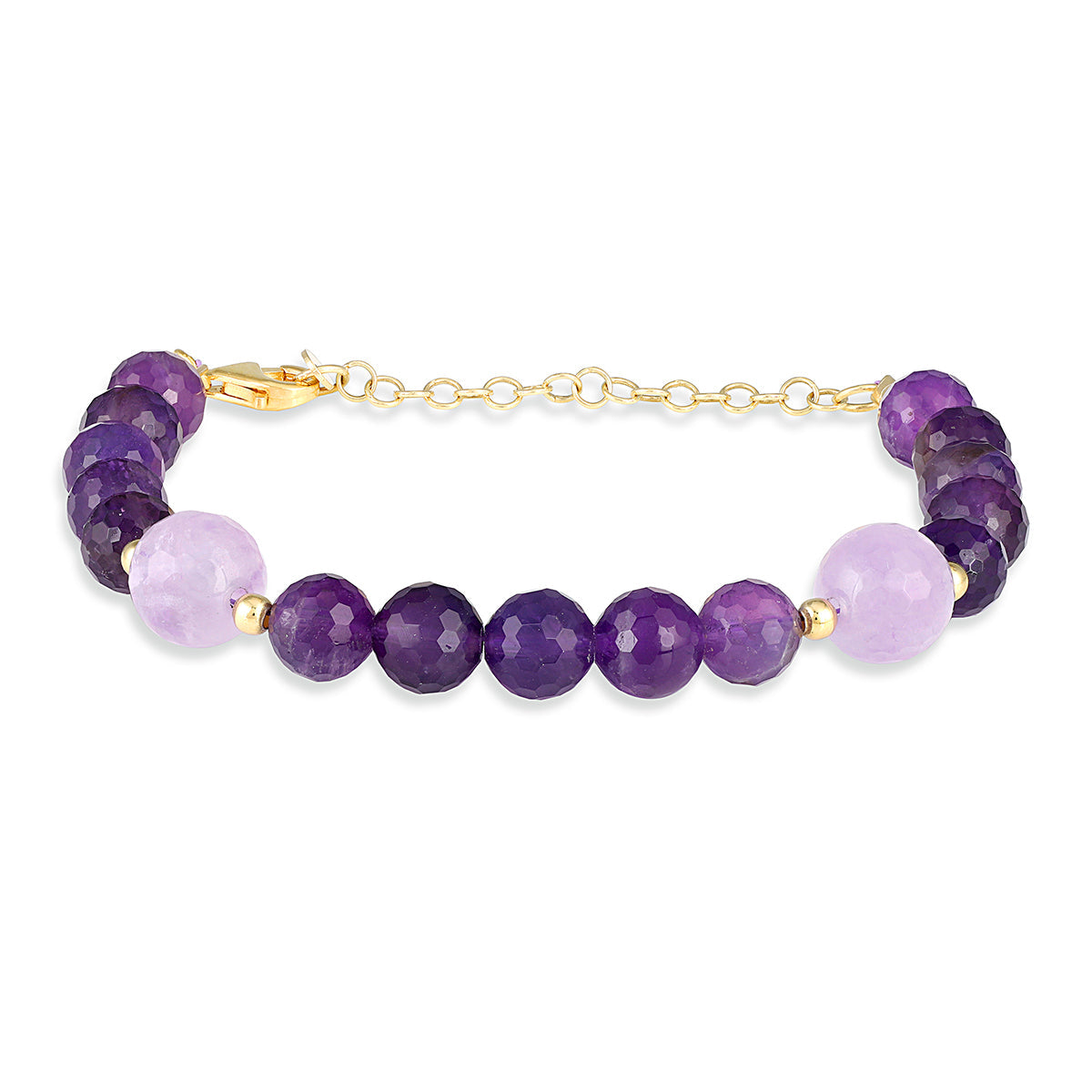 Lavender & Purple Amethyst Bracelet